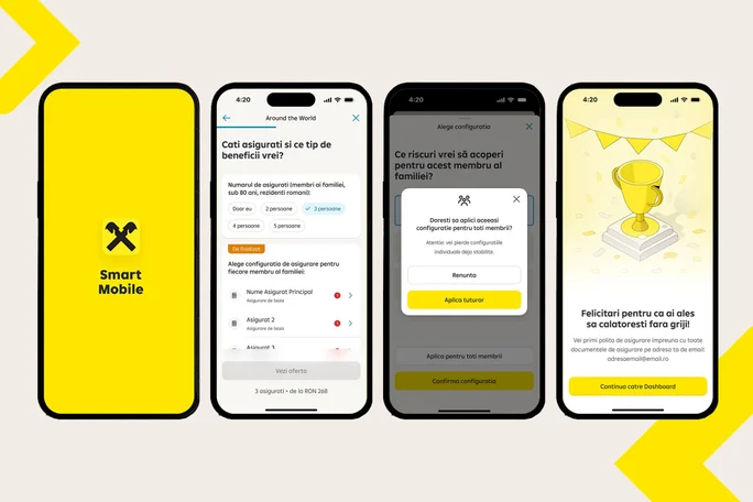 Ia-ti asigurare travel Arround the World din aplicatia de mobile banking Smart Mobile